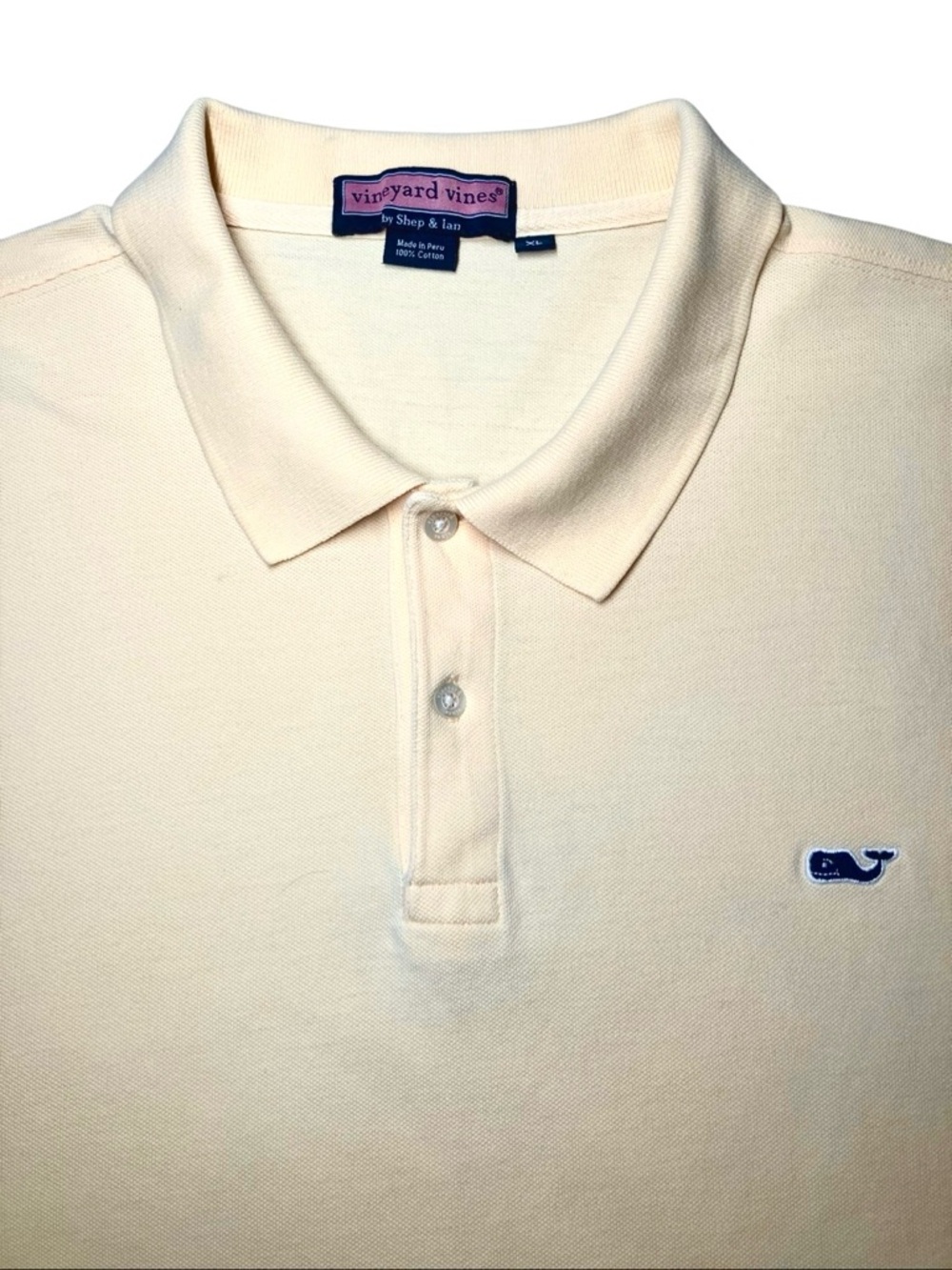 Vineyard Vines Polo in Butter Yellow Men’s XL